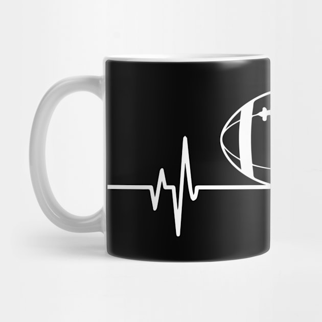 Cool American Football Heartbeat for Gift by clickbong12